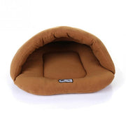 Soft Fleece Pet Cave Bed - Ideal for Cats and Small Dogs